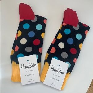 Brand NEW Happy Socks with colorful dot